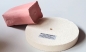 Preview: Filzscheibe Filzrad 2-teilig weich Polierset glatt 20 mm mit Glanzpaste rot